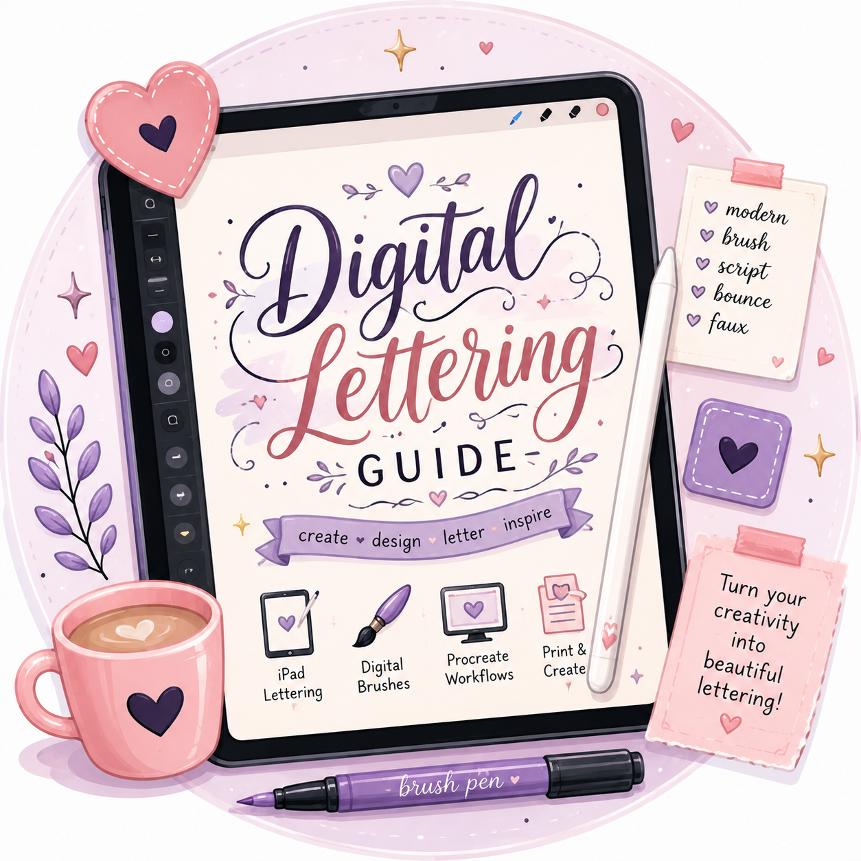 Digital Lettering Guide