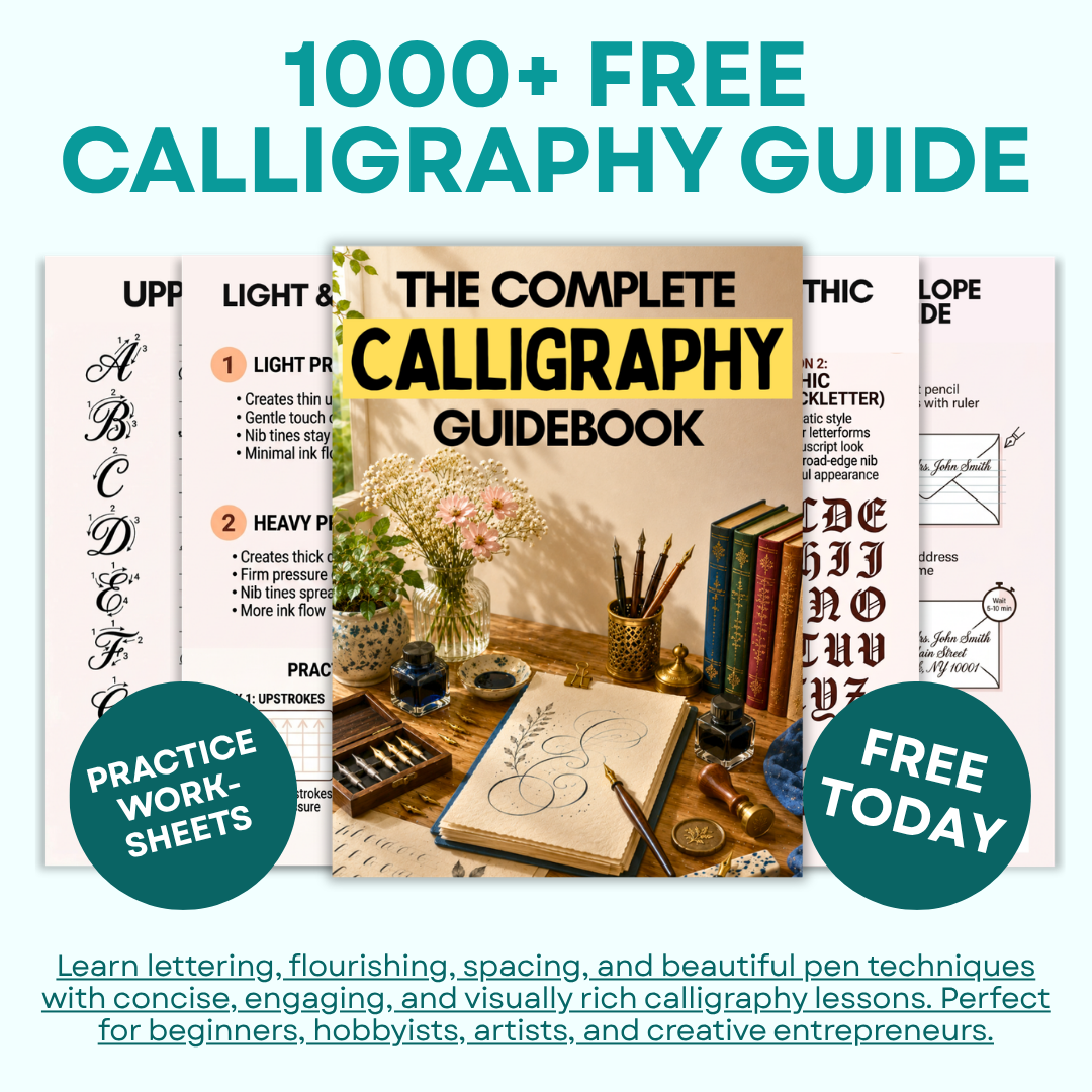 1000+ Free Calligraphy Guide – Start Your Calligraphy